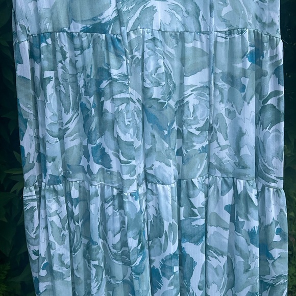 Calvin Klein Light Blue Floral Maxi Dress - Picture 5 of 7